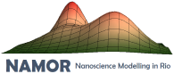 NAMOR logo - Nanoscience Modelling in Rio